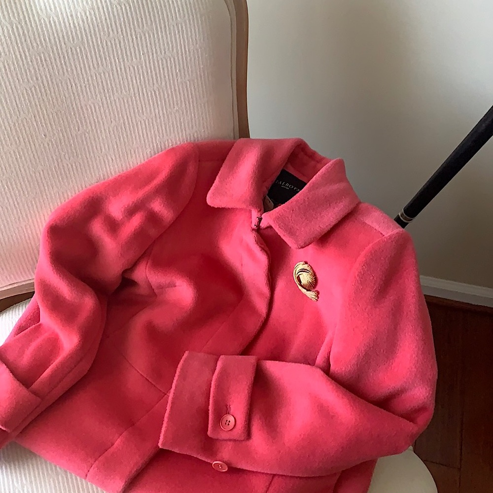 Talbots pink coat